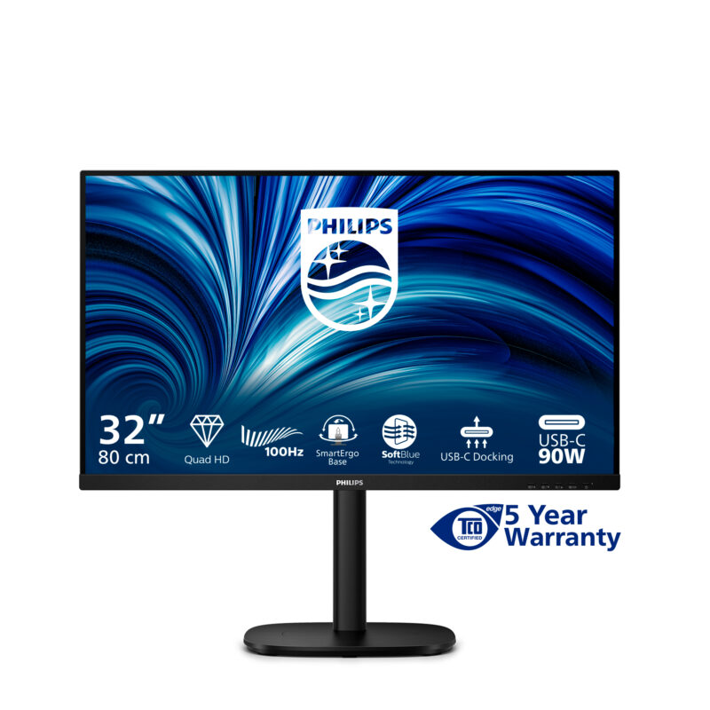 Philips 32B2U3601/00 Monitor PC 80 cm (31.5") 2560 x 1440 Pixel Quad HD LCD Nero immagine gallery 4 Philips 32B2U3601/00 Monitor PC 80 cm (31.5") 2560 x 1440 Pixel Quad HD LCD Nero