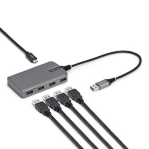 StarTech.com 5G4AC-USB-A-HUB hub di interfaccia USB 3.2 Gen 1 (3.1 Gen 1) Type-A 5000 Mbit/s Grigio immagine principale StarTech.com 5G4AC-USB-A-HUB hub di interfaccia USB 3.2 Gen 1 (3.1 Gen 1) Type-A 5000 Mbit/s Grigio