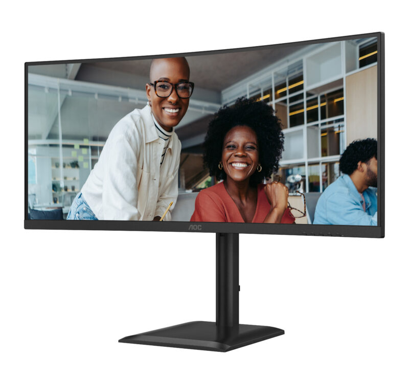 AOC E4 CU34E4CV Monitor PC 86,4 cm (34") 3440 x 1440 Pixel UltraWide Quad HD LCD Nero