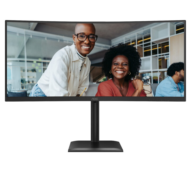 AOC E4 CU34E4CV Monitor PC 86,4 cm (34") 3440 x 1440 Pixel UltraWide Quad HD LCD Nero