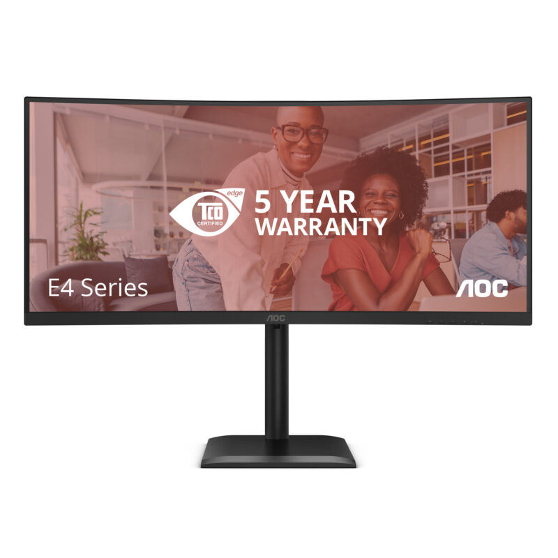 AOC E4 CU34E4CV Monitor PC 86,4 cm (34") 3440 x 1440 Pixel UltraWide Quad HD LCD Nero