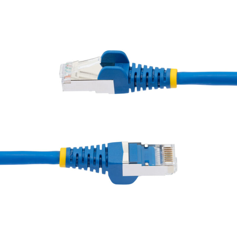 StarTech.com Cavo Ethernet CAT 6a - 7,5m - Blu - Cavo di rete LAN Low Smoke Zero Halogen (LSZH) - 10GbE 500MHz 100W PoE++ - Filo/Cavo patch schermato S/FTP con spinotto RJ45 antigroviglio e rilievi di trazione immagine gallery 3 StarTech.com Cavo Ethernet CAT 6a - 7,5m - Blu - Cavo di rete LAN Low Smoke Zero Halogen (LSZH) - 10GbE 500MHz 100W PoE++ - Filo/Cavo patch schermato S/FTP con spinotto RJ45 antigroviglio e rilievi di trazione