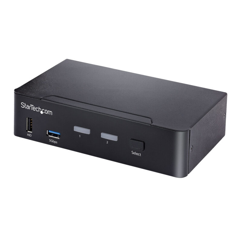 StarTech.com Switch KVM USB C, KVM DisplayPort a 2 porte con video HDR 4K 60Hz UHD, Audio da 3,5 mm, Hub USB con 4x USB HID e 2x USB 3.0 tipo A 5Gbps, Commutazione Hot Key, Compatibile con Thunderbolt 3 e 4 immagine principale StarTech.com Switch KVM USB C, KVM DisplayPort a 2 porte con video HDR 4K 60Hz UHD, Audio da 3,5 mm, Hub USB con 4x USB HID e 2x USB 3.0 tipo A 5Gbps, Commutazione Hot Key, Compatibile con Thunderbolt 3 e 4