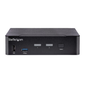 StarTech.com Switch KVM USB C, KVM DisplayPort a 2 porte con video HDR 4K 60Hz UHD, Audio da 3,5 mm, Hub USB con 4x USB HID e 2x USB 3.0 tipo A 5Gbps, Commutazione Hot Key, Compatibile con Thunderbolt 3 e 4 immagine gallery 3 StarTech.com Switch KVM USB C, KVM DisplayPort a 2 porte con video HDR 4K 60Hz UHD, Audio da 3,5 mm, Hub USB con 4x USB HID e 2x USB 3.0 tipo A 5Gbps, Commutazione Hot Key, Compatibile con Thunderbolt 3 e 4