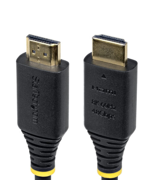 StarTech.com Cavo HDMI 2.1 8K da 4m, Cavo HDMI Certificato ad Altissima Velocità 48 Gbps, 8K 60Hz / 4K 120Hz HDR10+ / eARC; Cavo UHD con Guaina Flessibile in TPE