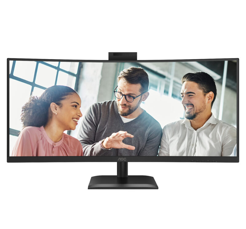 AOC E4 CU34E4CW Monitor PC 86,4 cm (34") 3440 x 1440 Pixel UltraWide Quad HD LED Nero immagine gallery 7 AOC E4 CU34E4CW Monitor PC 86,4 cm (34") 3440 x 1440 Pixel UltraWide Quad HD LED Nero
