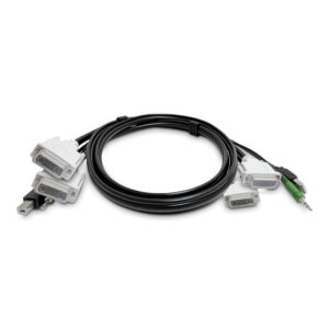 StarTech.com Cavo KVM Doppio DVI da 1,8 m, USB 2.0 e Audio da 3,5 mm, Cavo Combinato Universale per Switch KVM, Conforme TAA immagine principale StarTech.com Cavo KVM Doppio DVI da 1,8 m, USB 2.0 e Audio da 3,5 mm, Cavo Combinato Universale per Switch KVM, Conforme TAA
