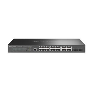 TP-Link Omada SG3428XPP-M2 switch di rete Gestito L2+ 2.5G Ethernet (100/1000/2500) Supporto Power over Ethernet (PoE) 1U Nero immagine principale TP-Link Omada SG3428XPP-M2 switch di rete Gestito L2+ 2.5G Ethernet (100/1000/2500) Supporto Power over Ethernet (PoE) 1U Nero