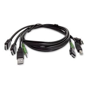 StarTech.com Cavo KVM HDMI doppio da 1,8 m, USB 2.0, audio jack 3,5 mm, cavo combinato universale compatibile con switch KVM, conforme TAA immagine principale StarTech.com Cavo KVM HDMI doppio da 1,8 m, USB 2.0, audio jack 3,5 mm, cavo combinato universale compatibile con switch KVM, conforme TAA