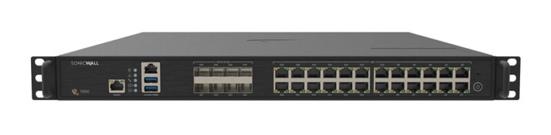 SonicWall NSa 5800 High Availability firewall (hardware) 1U 30 Gbit/s