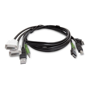 StarTech.com Cavo KVM con doppio display da 1,8 m, 2x DVI a 2x HDMI, USB 2.0, jack audio 3,5 mm, cavo combinato universale per KVM HDMI doppio monitor, conforme TAA immagine principale StarTech.com Cavo KVM con doppio display da 1,8 m, 2x DVI a 2x HDMI, USB 2.0, jack audio 3,5 mm, cavo combinato universale per KVM HDMI doppio monitor, conforme TAA
