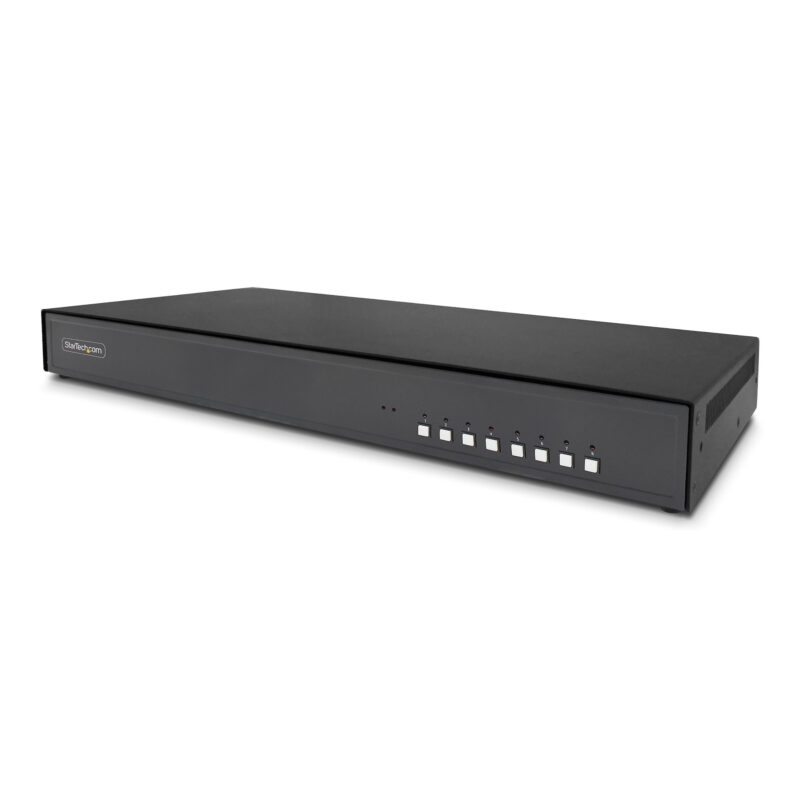 StarTech.com Switch KVM DVI Sicuro a 8 porte, KVM desktop NIAP 4.0, Alloggiamento in metallo, Porta CAC, Prodotto negli Stati Uniti immagine principale StarTech.com Switch KVM Sicuro a 8 porte, DisplayPort, 4K 30Hz, KVM desktop NIAP 4.0, Alloggiamento in metallo, Made in USA