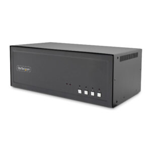 StarTech.com Switch KVM Sicuro a 4 porte quad-monitor, DisplayPort, 4K 30Hz, KVM desktop NIAP 4.0, Porta CAC, Made in USA