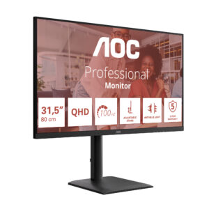 AOC E4 Q32E4U Monitor PC 80 cm (31.5") 2560 x 1440 Pixel Quad HD LED Nero immagine gallery 3 AOC E4 Q32E4U Monitor PC 80 cm (31.5") 2560 x 1440 Pixel Quad HD LED Nero