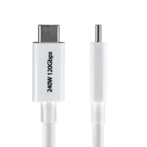 StarTech.com Cavo Thunderbolt 5 da 1 m, 80 Gbps (fino a 120 Gbps), PD 240 W, 8K 60Hz, Cavo Thunderbolt Certificato compatibile con TB4 / USB4 / USB-C; Bianco immagine gallery 2 StarTech.com Cavo Thunderbolt 5 da 1 m, 80 Gbps (fino a 120 Gbps), PD 240 W, 8K 60Hz, Cavo Thunderbolt Certificato compatibile con TB4 / USB4 / USB-C; Bianco