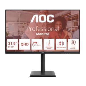 AOC E4 Q32E4U Monitor PC 80 cm (31.5") 2560 x 1440 Pixel Quad HD LED Nero immagine principale AOC E4 Q32E4U Monitor PC 80 cm (31.5") 2560 x 1440 Pixel Quad HD LED Nero