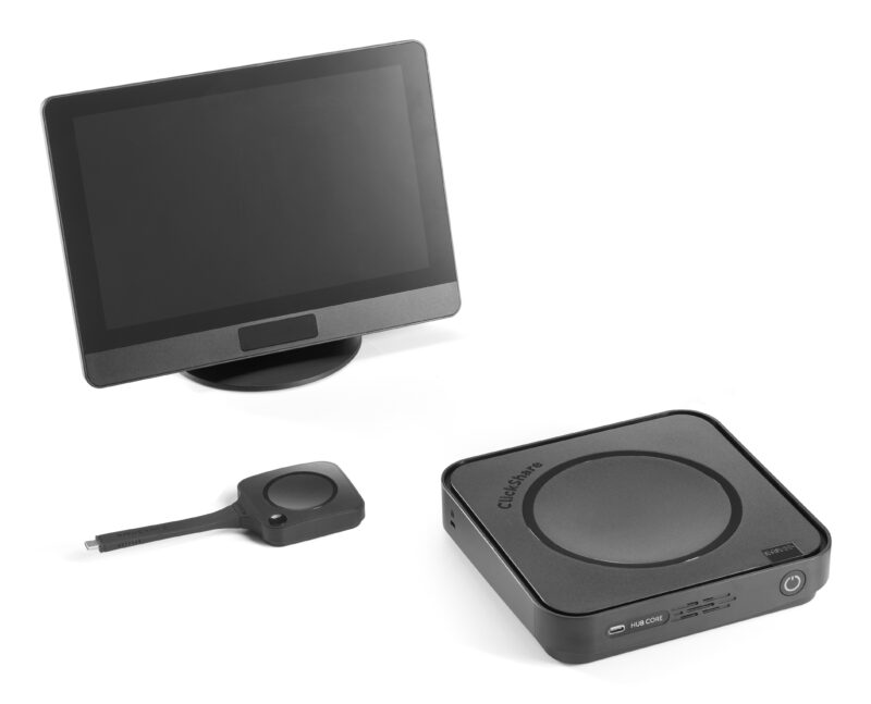 Barco ClickShare Hub Pro sistema di conferenza Collegamento ethernet LAN Sistema di gestione del servizio di videoconferenza immagine principale Barco ClickShare Hub Core sistema di conferenza Collegamento ethernet LAN Sistema di gestione del servizio di videoconferenza