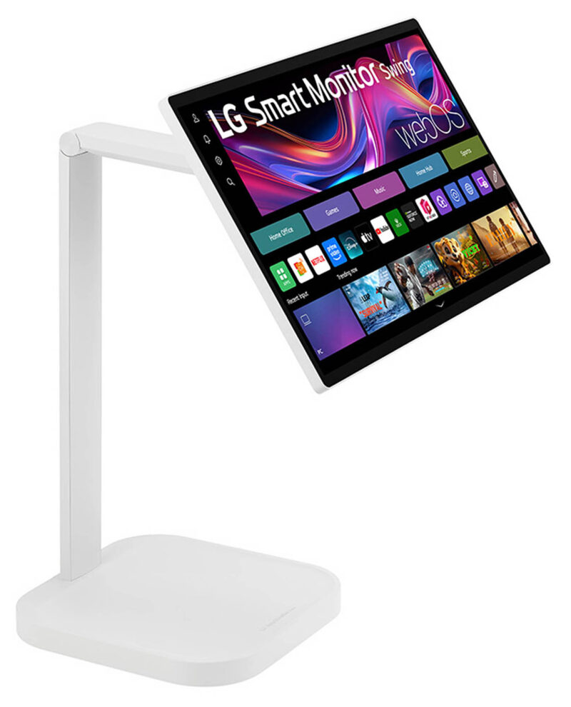 LG Swing 32U889SA Schermo Personale 32" 4K Touch, base con rotelle, webOS