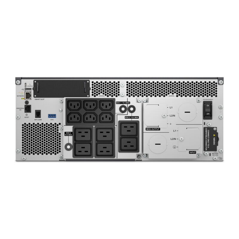 APC Smart-UPS Ultra On-Line Li-Ion SRTL8KRM4UI, 8KW, 4U Rack/Tower, 6xC13 & 6xC19, NMC immagine gallery 2 APC Smart-UPS Ultra On-Line Li-Ion SRTL8KRM4UI, 8KW, 4U Rack/Tower, 6xC13 & 6xC19, NMC