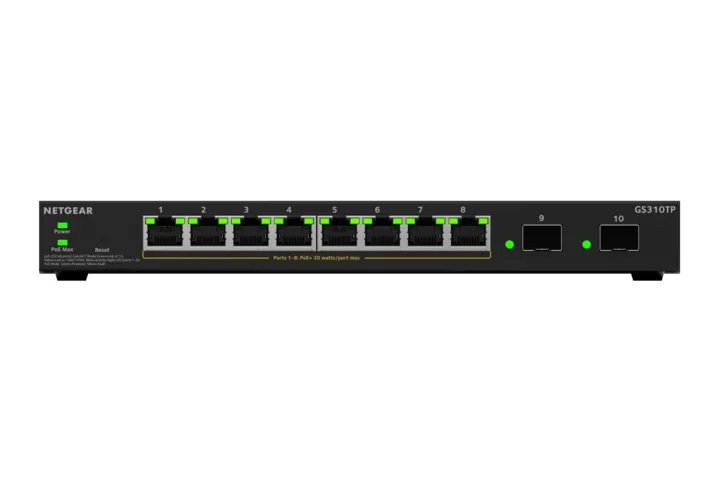 NETGEAR GS310TPv2 Gestito L2/L3 Gigabit Ethernet (10/100/1000) Supporto Power over Ethernet (PoE) Desktop Nero