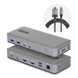 StarTech.com 196UE-USBC-DOCK replicatore di porte e docking station per laptop Cablato USB 3.2 Gen 2 (3.1 Gen 2) Type-C Grigio