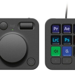 Logitech MX Creative Console Tastierino Bluetooth/USB Grafite immagine principale Logitech Mobi Fold mouse Viaggio Ambidestro RF senza fili + Bluetooth Ottico 4000 DPI