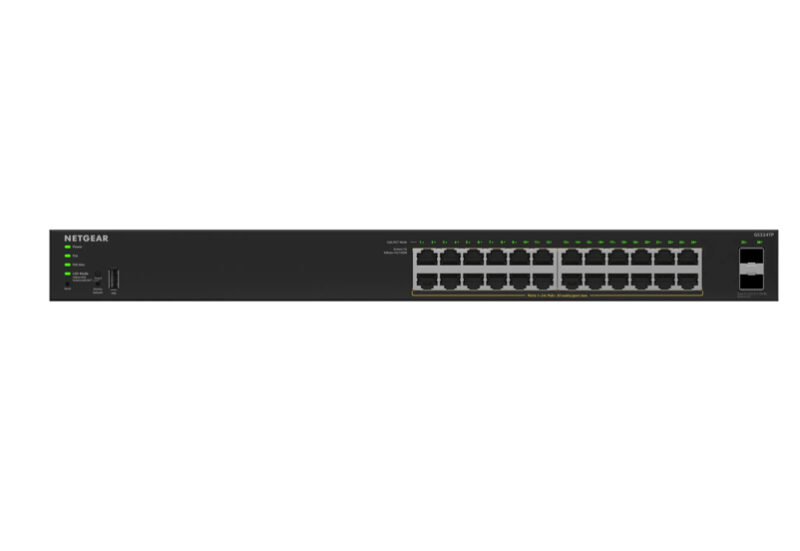 NETGEAR GS324TPv2 Gestito L2/L3 Gigabit Ethernet (10/100/1000) Supporto Power over Ethernet (PoE) 1U Nero