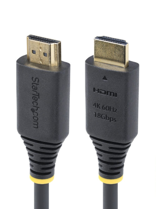 StarTech.com Cavo HDMI ad Alta Velocità Certificato Premium 2,4 m, 4K 60Hz / 1440p 144Hz, HDR10 / HDCP 2.2 / ARC, 18Gbps, UHD HDMI 2.0 per TV / Monitor / Display, Guaina TPE