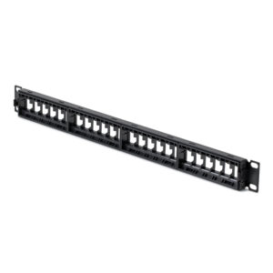 StarTech.com Patch Panel Keystone Vuoto 24 Porte 1U Cat6, Rackmount, Supporto per Moduli Keystone RJ45 UTP