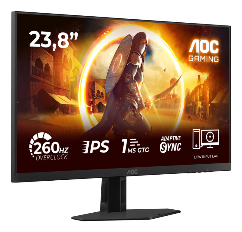 AOC G4 24G4ZRE Monitor PC 60,5 cm (23.8") 1920 x 1080 Pixel Full HD LED Nero, Rosso immagine gallery 2 AOC G4 24G4ZRE Monitor PC 60,5 cm (23.8") 1920 x 1080 Pixel Full HD LED Nero, Rosso