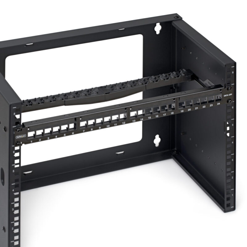 StarTech.com Patch Panel Vuoto a 24 Porte 1U, Pannello Patch per Connettori Keystone RJ45 STP Cat6 con Barra di Gestione Cavi, Montaggio in Armadio Rack 19" immagine gallery 3 StarTech.com Patch Panel Vuoto a 24 Porte 1U, Pannello Patch per Connettori Keystone RJ45 STP Cat6 con Barra di Gestione Cavi, Montaggio in Armadio Rack 19"