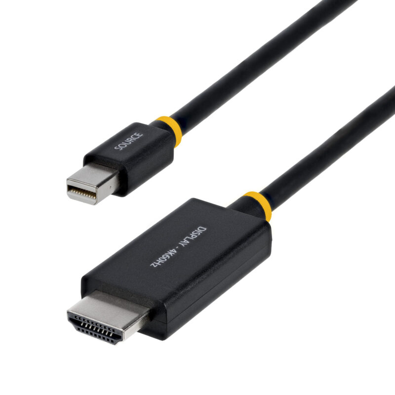 StarTech.com 1M-MDP-HDMI2-4K60 cavo e adattatore video Mini DisplayPort HDMI tipo A (Standard) Nero immagine gallery 2 StarTech.com 1M-MDP-HDMI2-4K60 cavo e adattatore video Mini DisplayPort HDMI tipo A (Standard) Nero