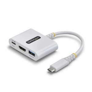 StarTech.com Adattatore Multiporta USB-C a HDMI con Ricarica PD 140W, HDMI 4K 60Hz, Hub USB 5Gbps, Mini Dock per MacBook, Dell, ThinkPad, HP, iPad, Tablet, Nero immagine principale StarTech.com Adattatore Multiporta USB-C a HDMI con Ricarica PD 140W, HDMI 4K 60Hz, Hub USB 5Gbps, Mini Dock per MacBook, Dell, ThinkPad, HP, iPad, Tablet, Nero