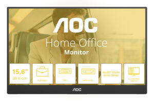 AOC 16T20E2 TV e monitor portatile Nero 39,6 cm (15.6") LED 1920 x 1080 Pixel immagine principale AOC 16T20E2 TV e monitor portatile Nero 39,6 cm (15.6") LED 1920 x 1080 Pixel