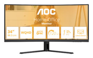 AOC B3 CU34B3E Monitor PC 86,4 cm (34") 3440 x 1440 Pixel Wide Quad HD LED Nero
