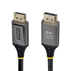 StarTech.com DP21V-150C-DP80-CBL cavo DisplayPort 1,5 m Nero immagine principale StarTech.com DP21V-150C-DP80-CBL cavo DisplayPort 1,5 m Nero