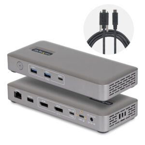 StarTech.com 208UE-USB4-DOCK replicatore di porte e docking station per laptop Cablato Grigio immagine principale StarTech.com 208UE-USB4-DOCK replicatore di porte e docking station per laptop Cablato Grigio