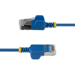 StarTech.com Cavo Ethernet CAT6a Ultra Sottile da 30 cm Blu, Snagless, FTP in Rame Puro 34AWG, Cavo Patch RJ45 Sottile, Testato Individualmente immagine gallery 3 StarTech.com Cavo Ethernet CAT6a Ultra Sottile da 4 m Blu, Snagless, FTP in Rame Puro 34AWG, Cavo Patch RJ45 Sottile, Testato Individualmente