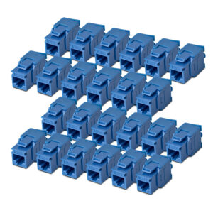 StarTech.com Connettore Keystone RJ45 Cat6 UTP, Confezione da 24 Prese Ethernet per Scatola a Muro, Terminazione a 180°; Blu immagine principale StarTech.com Connettore Keystone RJ45 Cat6 UTP, Confezione da 24 Prese Ethernet per Scatola a Muro, Terminazione a 180°; Blu