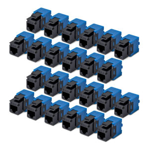 StarTech.com Connettore Keystone RJ45 Cat6 UTP, Confezione da 24 Prese Ethernet per Scatola a Muro, Terminazione a 180°; Nero immagine principale StarTech.com Connettore Keystone RJ45 Cat6 UTP, Confezione da 24 Prese Ethernet per Scatola a Muro, Terminazione a 180°; Nero