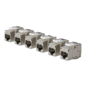 StarTech.com Connettore Keystone RJ45 Cat8 STP, Confezione da 6 Prese Ethernet per Scatola a Muro, Terminazione a 180° immagine principale StarTech.com Connettore Keystone RJ45 Cat8 STP, Confezione da 6 Prese Ethernet per Scatola a Muro, Terminazione a 180°