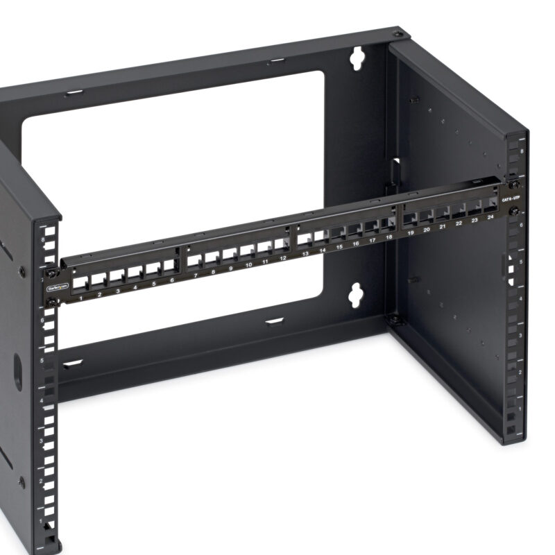 StarTech.com Patch Panel Keystone Vuoto 24 Porte 1U Cat6, Rackmount, Supporto per Moduli Keystone RJ45 UTP