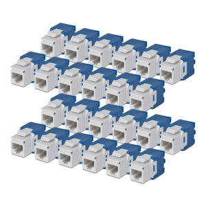 StarTech.com Connettore Keystone RJ45 Cat6 UTP, Confezione da 24 Prese Ethernet per Scatola a Muro, Terminazione a 180°; Bianco immagine principale StarTech.com Connettore Keystone RJ45 Cat6 UTP, Confezione da 24 Prese Ethernet per Scatola a Muro, Terminazione a 180°; Bianco