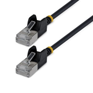StarTech.com N6APATSTP34BKS50CM cavo di rete Nero 0,5 m Cat6a U/FTP (STP) Rotondo immagine principale StarTech.com N6APATSTP34BKS4M cavo di rete Nero 4 m Cat6a U/FTP (STP) Rotondo